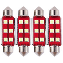 Super Bright Canbus Error Free 6-Smd 3030 Chipset 41Mm 211-2 212-2 569 578 Xenon White Led Bulbs For Map Dome License Plate Lights Lamps(Pack Of 4)