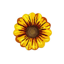 Sunflower Carpet Large Round Bedroom Rug Non Slip Rustic Bathroom Mat Handmade Area Rug Floor Mat for Home Office (Yellow)