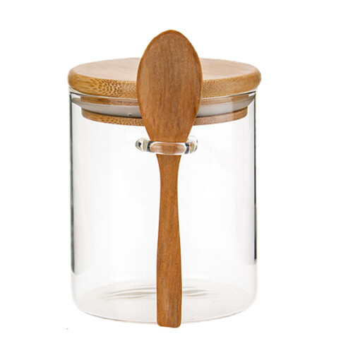 Contenitore per Alimenti nel Bambù con Cucchiaio di Legno