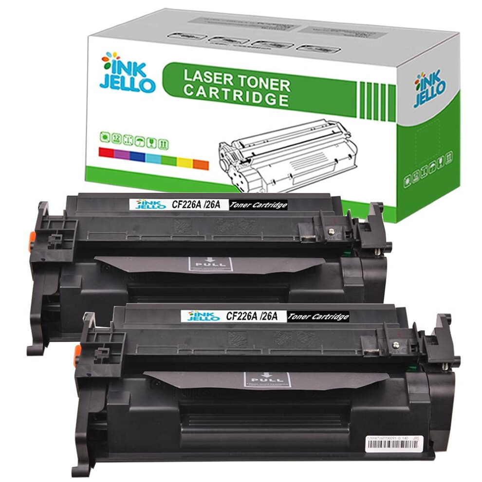 Inkjello Compatible Toner Cartridge Replacement For Hp Laserjet Pro M402d M402dn M402dw M402n Mfp M426dw Mfp M426fdn Mfp M426fdw Cf226a (, 2-Pac Black 9350868033773