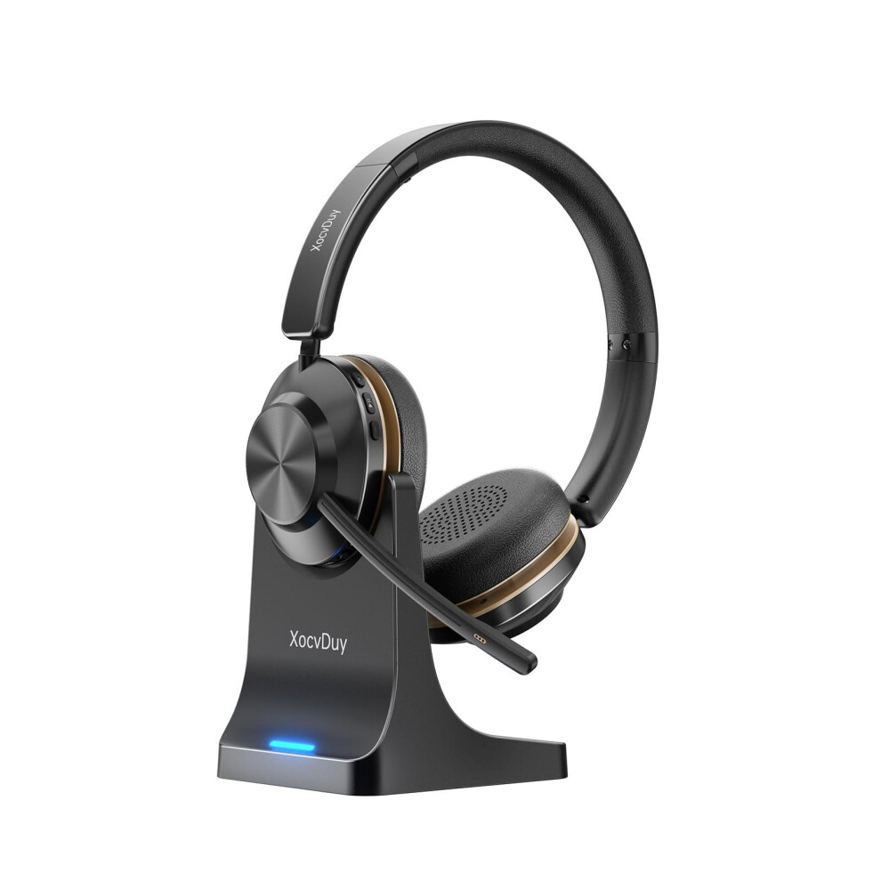 Xocvduy Bluetooth Headset, Wireless Headset With Mic For Work, Bluetooth 5.3, Wireless Headsets With Ai Noise Cancelling Microphone (Clear Calls & Mi 3405169688941