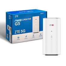 ZTE G5 WiFi 7 5G Router, 3600 Mbps Ultra Fast Home & Office Internet, SIM Slot Unlocked, Dual Band, Connect 128 Devices, 2.5 GbE Port, Smart Antenna