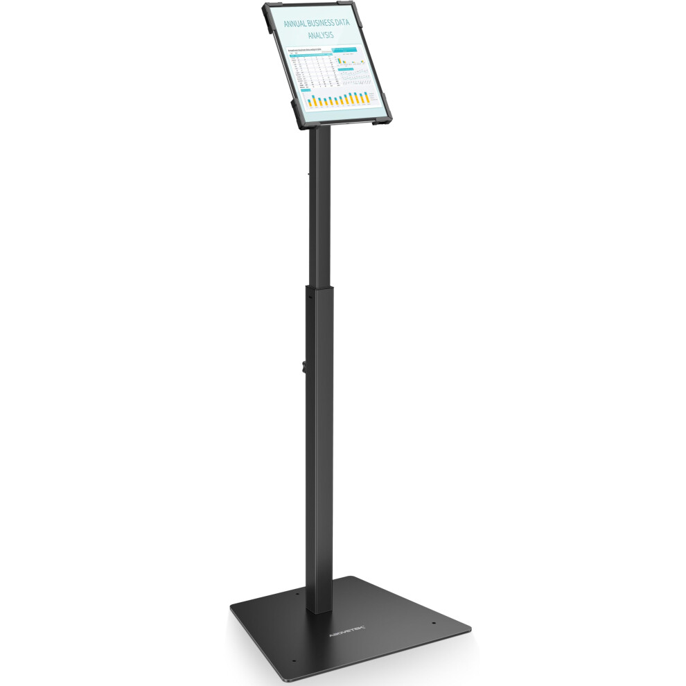 Abovetek Security Ipad Kiosk Floor Stand, Anti-Theft Pos Tablet Stand For Retail Business, Height Adjustable Tablet Floor Stand, 360 Swivel Universa 6929158200039