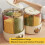 Kitchen Rice Bucket, Household Grain Storage Box, Sealed Rotating Compartment Grain Container White Large 6