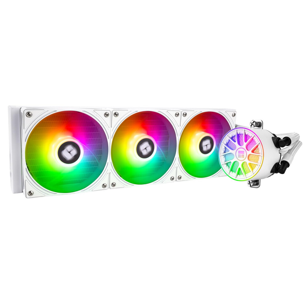 Tr-Thermalright Aqua Elite 360 V6 Argb Aio Cpu Cooler,With 3X120mm Argb Fans-2000Rpm Speed,For Am4/Am5, Intel Lga1150/1151/1155/1156/1200/1700/ White 5004001395115