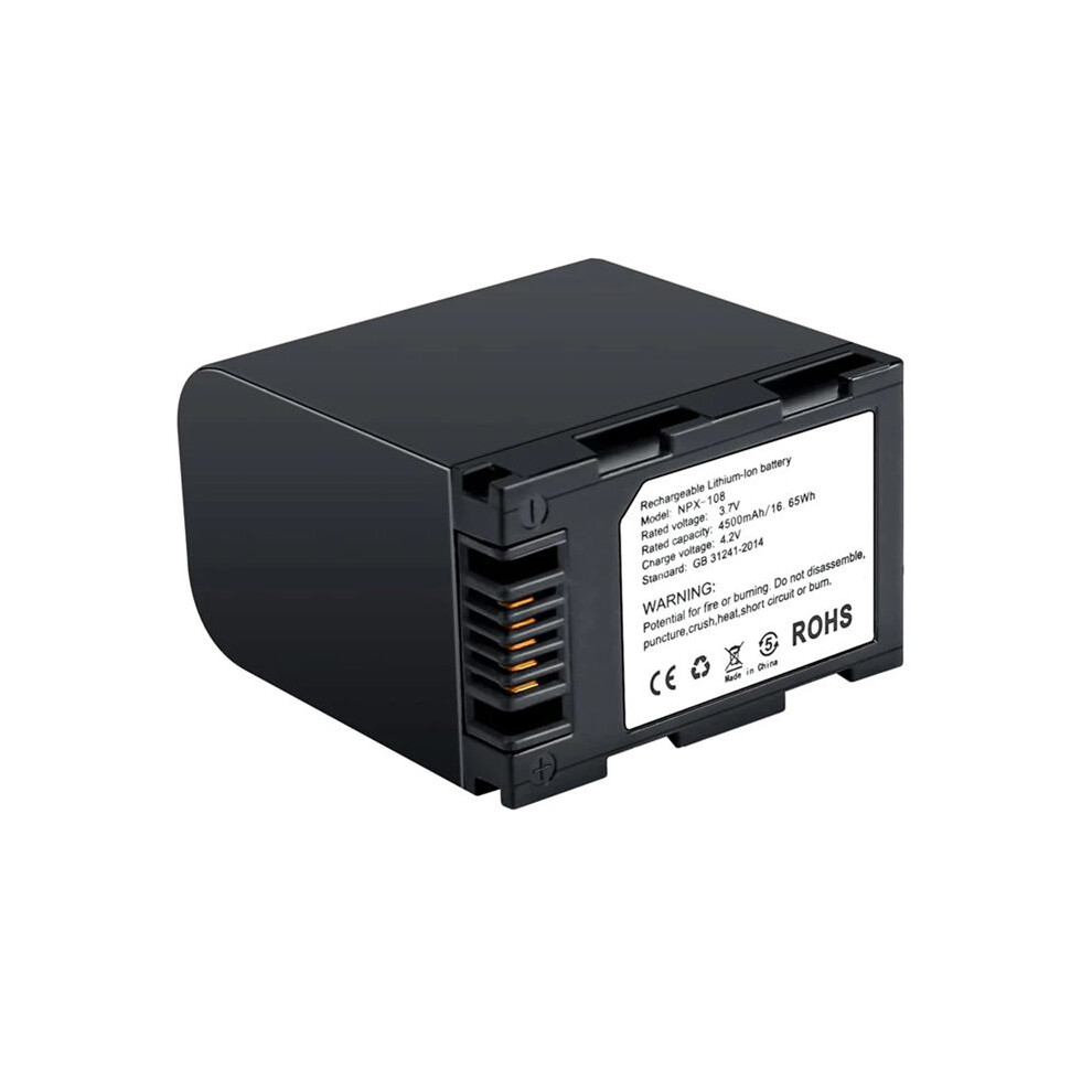 4500Mah Npx-108 Rechargeable Battery Pack Rx100 Rx200 Camera Battery/Dual Charger For Video Camcorders 1Pcs Battery 6031120283480