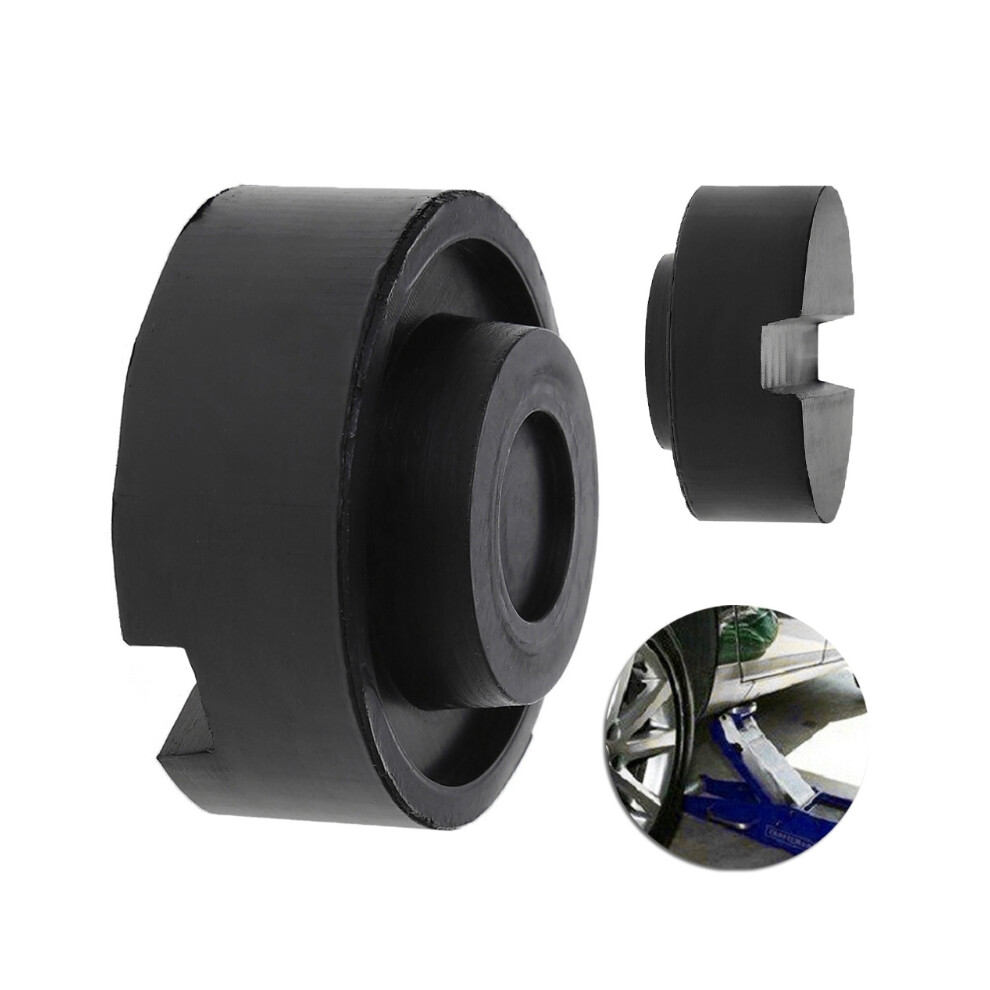 Rubber Slotted Floor Jack Pad Frame Rail Adapter For Pinch Weld Side Pad Black 6032751688408