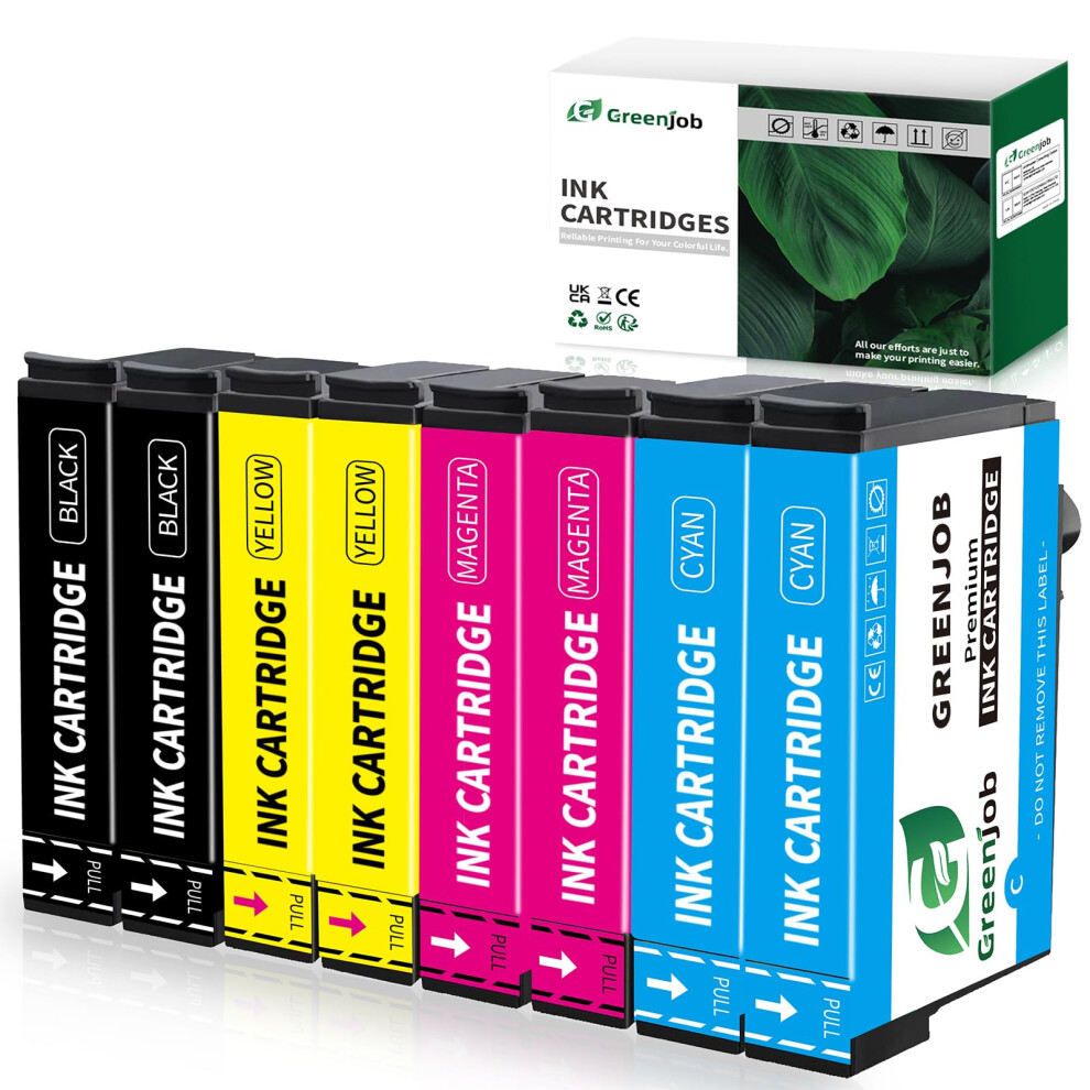 Greenjob Compatible 405XL Ink Cartridges Multipack Replacement For Epson 405 Xl Compatible With Workforce Pro Wf-3820 Wf-4820 Wf-7310 Wf-7830 Wf-7835 4847066690341
