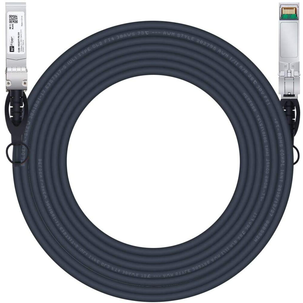 H!Fiber.com 10Gb/S Sfp+ Dac Cable, 7-Meter (23Ft), 10Gbase-Cu Passive Direct Copper Twinax Sfp+ Cable, For Cisco Sfp-H10gb-Cu7m, Ubiquiti,Netgear And 8291339608797