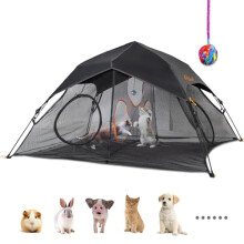 ITENT Outdoor Cat Play Tent for Indoor Cats (X- Large Portable Cat House, Outdoor Cat Enclosure for Cats, Rabbits and Small Animals Easy to Connect