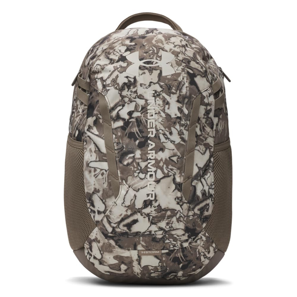 Under Armour Unisex Brown Hustle 6.0 Backpack Taupe Dusk / Taupe Dusk / Summit White One Size - Image 2
