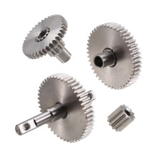 TRX4M Steel Overdrive Underdrive Stock Transmission Gear Pinion Set for 1/18 RC Crawler TRX4M Bronco RC Upgrades 40:3:1