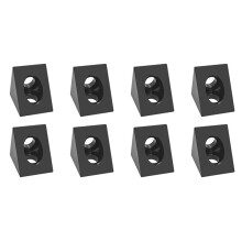 Łącznik Kątowy 90 Stopni do Drukarki CNC i 3D DIY V-Slot Czarny Narożnik do Profilu Aluminiowego 2020 8 Szt