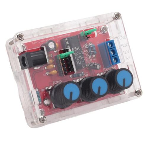 XR2206 High Precision Signal Generator DIY Kit Sine Triangle Square Waves 1Hz 1MHz Frequency Range Adjustable Frequency
