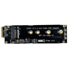 PCIe X4 5.0 NVMe Extension Riser Card M.2 SSD to EDSFF 4C+ E1.S Adapter for M.2 NGFF Key M (2230) 22mm X 80mm NVMe Card