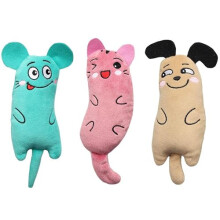 Foyscr 3pcs catnip toys,indoor cat interactive toys,catnip cleaning teeth plush toys,soft catnip chew toys,teething pillow toys for pet cats to play