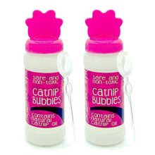 Pet Touch 2 X 120 ml Catnip Fun Bubbles for Cats and Kittens that contains NATURAL CATNIP OIL for Interactive Play (2 X Pink (240 ml))
