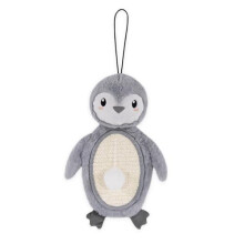 Rosewood Mr Poppy Penguin Cat Toy & Scratcher – Festive Large Plush Cat Toy with Catnip Ball & Scratch Pad Tummy – Interactive Christmas Cat