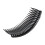 8 x Peigne Inséré de 24 Dents Noir 4