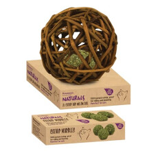 Rosewood Naturals Catnip Bundle for Cats - Includes Natural Catnip Marbles and XL Willow Ball, Promotes Play, Exercise and Healthy Activity for Indoor