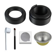 For Vertuo Series Capsule Kit for Reusable  Pods with 50 Pcs Foil Seal Lids Holder Brush Cycle Fill Filter Cup