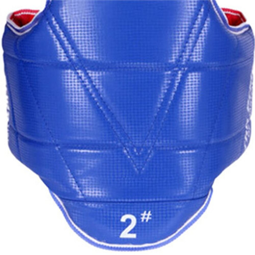 Adjustable Taekwondo Chest Protector with Double-Sided Color for Training and Competition  M[140-160] 1