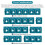 12pcs  Battery Holder Rack for BL1815 BL1820 Power Tool Storage 6