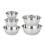Stainless Steel Mixing Bowl Set Multipurpose Soup Basin 5 Sizes Space Saving Nesting Bowls Set 1