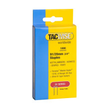 Tacwise 284 Type 91/20mm Staples for Staple Gun (1000) 20 mm 0284