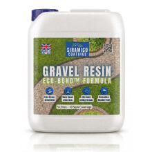 GRAVEL RESIN ECO-Bond | 5 litres | Premium Glue Binder Holder for Gravel, Stone, Bark, Rubber & Mulch for Landscaping Borders, Patios & Garden Path