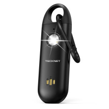 TECKNET Personal Safety Alarms For Women, Self Defense Keychain with SOS Strobe Light, Rechargeable Panic Alarm, Security Siren Self Defense with 130