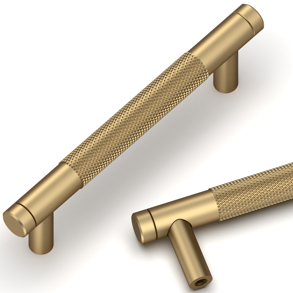 Talentedeco 10 Pack Champagne Bronze Pulls, 96Mm(3.8Inch) Center To Center Hole Center, Kitchen Cabinet Handles For Drawer Dresser, Cupboard And Ward 8712936687560