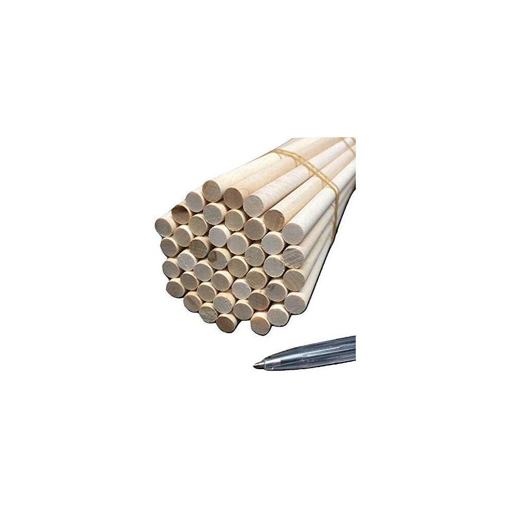 Trustleaf 10Mm X 300Mm Birch Hardwood Wooden Craft Sticks/Dowels - Seconds - Pack Of 5 Dowels 7670331455027