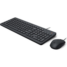 HP 150 Wired Mouse and Keyboard Combo | 1600 DPI | Ergonomically Designed and Quiet Performance | F12 Functions | LED Indicators | USB-A Connection