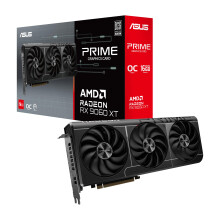 ASUS PRIME RX9060 XT OC, PCIe5, 16GB DDR6, HDMI, 2 DP, 3330MHz Clock, Overclocked, Compact SFF-Ready