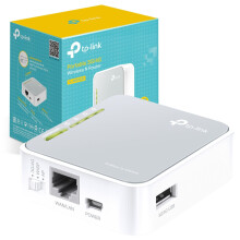 TP-Link TL-MR3020 Portable 3G/4G Wireless N Router,Travel Size Design, 1x 2.0 USB Port + 1xMicro USB Port, 1x Fast WAN/LAN Ports, WISP Mode, No sim c