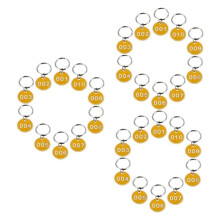 3 Packs Number Plate Number Tags Key Id Label Tags Id Tags Number Chains Key Ring Number Key Tags 1-10