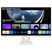 LG SMART Monitor 27U511SA-W - Full HD 1080p IPS 27 Inch, 100Hz, 5ms Response Time, Built-in Speakers, Wifi & Bluetooth Connectivity, Virtually Border