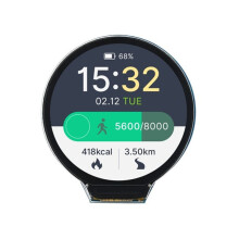 RP2350-LCD-1.28 2 RP2350 Schermo LCD Rotondo da 1,28 Pollici 240x240 per Scheda di Sviluppo QMI8658, Pannello IPS A 6 Assi