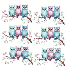 Owl Branch Toilet Cover Sticker Decals,Fish Bird Flower Leaf Waterproof Toilet Lid Tank Decals Cistern SelfAdhesive