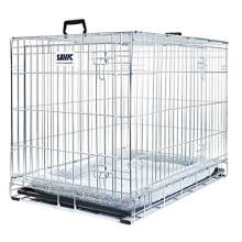 Easy To Assemble Metal Dog Cage With Cushion. Keep Your Dogs Safe During Transport & Also Give Your Pet Somewhere Protected And Comfortable At Home.
