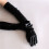 3X Lange Optische LEDerhandschuhe Einheitsgroesse Schwarz - Schwarz 5