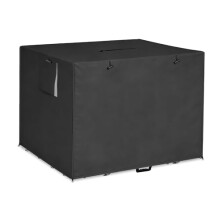 Dalema 36 Inch Wire Dog Crate Cover,Durable Windproof Privacy Polyester Pet Kennel Covers,Breathable Blackout Cover for 1/2/3 Door Dog Cage. (36" L x