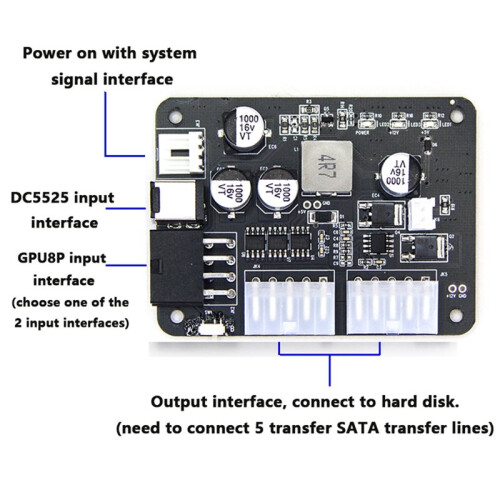 200W Source HDD SSD Psu 12vDC-  Computer  PC Hard Disk External Power Module Power  with PC HTPC NAS 2