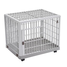 Lanco - Premium Dog and Cat Pet Cage. Plastic: resistant and washable without corrosion. With Door, Top Cover and Wheels for easy movement.