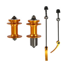 32-Hole Set of Card-Type Disc Brakes Huagu Mountain Bike Huagu Brakes Disc Brake Bicycle Hubs, Gold