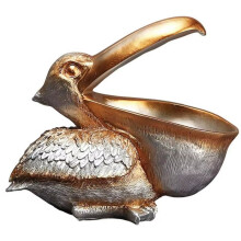 Birds Statues Resin Statues Toucan Figurines Entrance Decor Ornament Candy Keys Bowl Storage Basket Table Home
