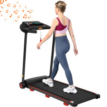 Tapis de course maison 8%, pliable, silencieux, 14 km/h, 3.0 CV, écran LED, Bluetooth, 136 kg
