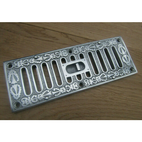9'' x 3'' Small Chrome Ornate Vintage Sliding Vent