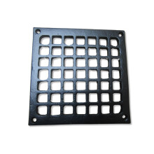5" Square Grille Cover Black Antique